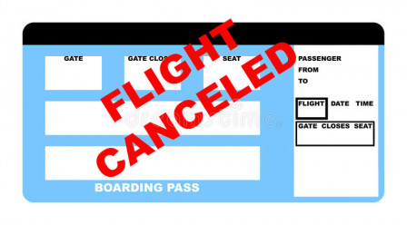 Flight cancelled, Apr 2020